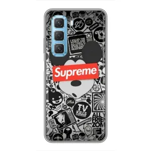 Чехол с Брендами одежды на Инфиникс Хот 50 5G (Supreme Маус)