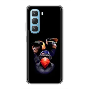 Чехлы с Горилой на Инфиникс Хот 50 5G (Три обезьяны)