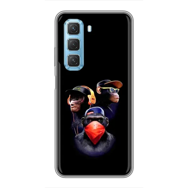 Чехол с рисунком «Три обезьяны» для Infinix Hot 50 5G Чехол с рисунком «Три обезьяны» для Infinix Hot 50 5G