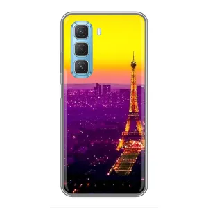 Чохол Ейфелева Вежа на Infinix Hot 50 5G (Яскрава башня)