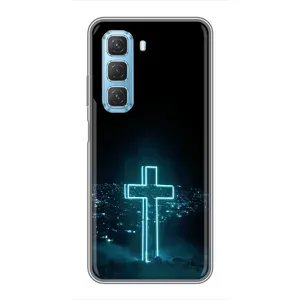 Чехлы для Инфиникс Хот 50 5G (Крест Иисуса) (Яркий Крест)