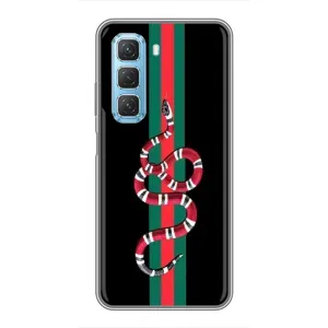 Чехлы Бренд GUCCI для Infinix Hot 50 5G (Змей Гуччи)