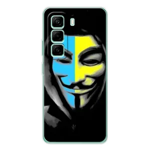 Чехол с Украинской символикой на Иnфиникс Хот 50 Про Плюс (Анонимус патриот)