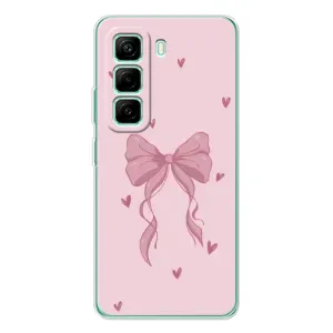 Чохол банти для Infinix Hot 50 Pro Plus (Бант на рожевому)