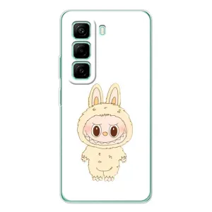Чохол з принтом Лабубу для Infinix Hot 50 Pro Plus (Бежевий Лабубу)