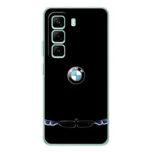 Силіконовий бампер з картинкою машини на Infinix Hot 50 Pro Plus (Чорний BMW)