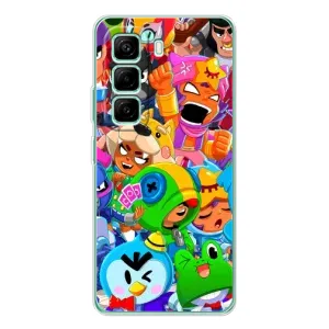 Силиконовый Чехол на Infinix Hot 50 Pro Plus с картинкой Brawl Stars (Brawl-Stars)
