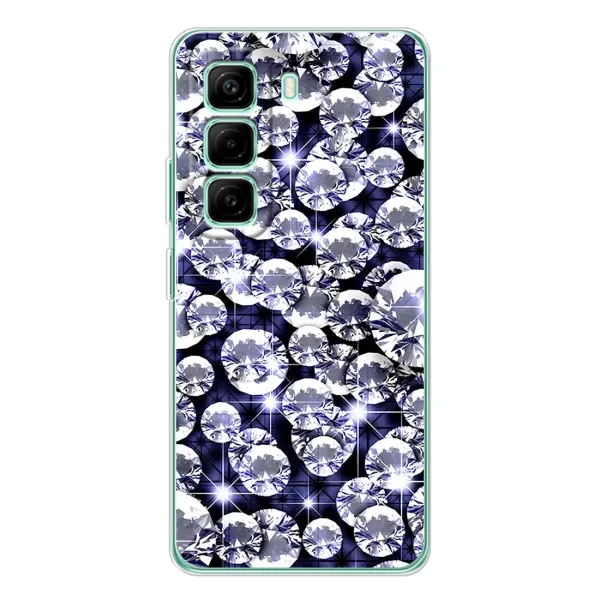 Чехол с рисунком «Бриллианты» для Infinix Hot 50 Pro Plus Чехол с рисунком «Бриллианты» для Infinix Hot 50 Pro Plus