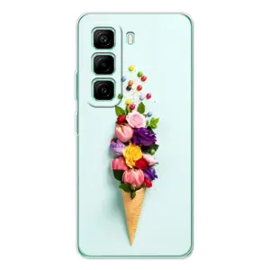 Чохли з тематикою "КВІТИ" на Infinix Hot 50 Pro Plus (Квітка-морозиво)