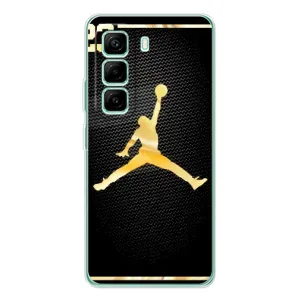 Силиконовый Чехол Nike Air Jordan на Иnфиникс Хот 50 Про Плюс (Джордан 23)