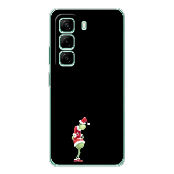 Чехол с рисунком «Гринч на чорном» для Infinix Hot 50 Pro Plus Чехол с рисунком «Гринч на чорном» для Infinix Hot 50 Pro Plus