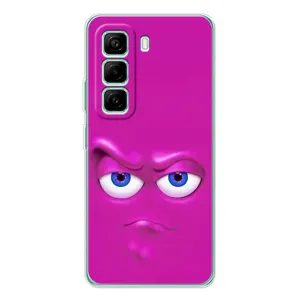 Силиконовые Чехлы (смешные стикеры) для Infinix Hot 50 Pro Plus (Хитрая мордочка)