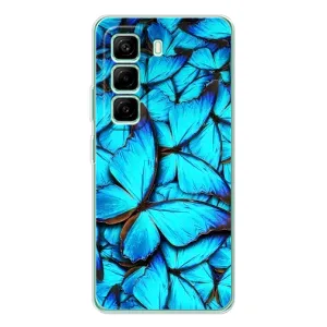 Силиконовый бампер с картинкой животных для Infinix Hot 50 Pro Plus (Крылья бабочек)
