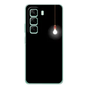 Чохол з картинками на чорному фоні для Infinix Hot 50 Pro Plus (Лампочка)