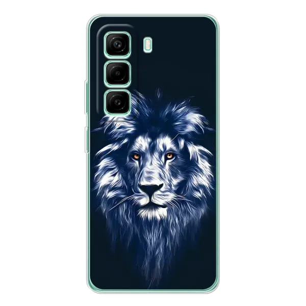 Чехол с рисунком «Лев - синий» для Infinix Hot 50 Pro Plus Чехол с рисунком «Лев - синий» для Infinix Hot 50 Pro Plus