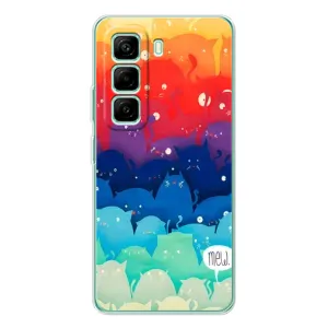 Силіконовий чохол з котиком для Infinix Hot 50 Pro Plus