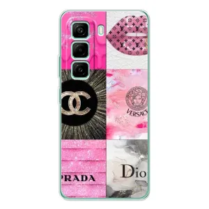 Чехол (Dior, Prada, YSL, Chanel) для Infinix Hot 50 Pro Plus (Модница)