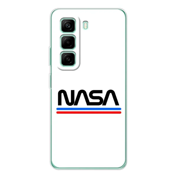 Чехол с рисунком «NASA на белом фоне» для Infinix Hot 50 Pro Plus Чехол с рисунком «NASA на белом фоне» для Infinix Hot 50 Pro Plus