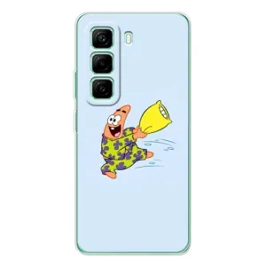 Чехлы с Патриком на Infinix Hot 50 Pro Plus (Патрик с подушкой)