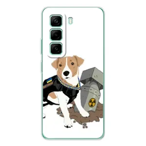 Чехол с принтом Собаки Патрон для Infinix Hot 50 Pro Plus (Пёс Патрон с ракетой)