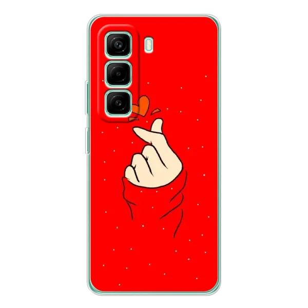 Чехол с рисунком «Сердце на красном» для Infinix Hot 50 Pro Plus Чехол с рисунком «Сердце на красном» для Infinix Hot 50 Pro Plus