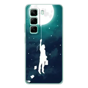 Чохол (ТПУ) з планетами на Infinix Hot 50 Pro Plus (To The moon)