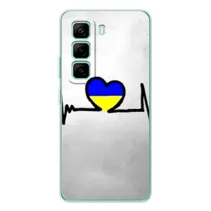 Силиконовый Чехол на Infinix Hot 50 Pro Plus (Я-Украина) (Украинская кардиограмма)