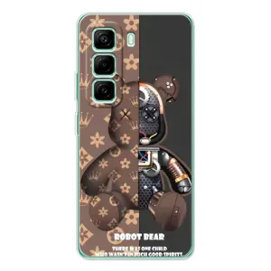 Силиконовый чехол для Infinix Hot 50 Pro Plus (Медмедь Луи Виттон)