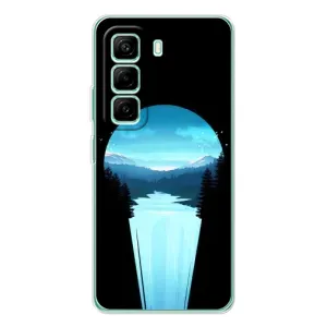 Літній Чохол на Infinix Hot 50 Pro Plus (Синій Водоспад)