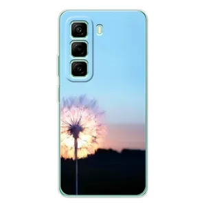 Силіконовий Чохол з кульбабками на Infinix Hot 50 Pro Plus (Захід з кульбабкою)