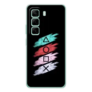 Чехол КИБЕРСПОРТ для Infinix Hot 50 Pro Plus (Значки Sony)