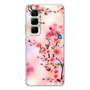 Чохол з картинкою Сакури на Infinix Hot 50 Pro (Метелики на сакурі)