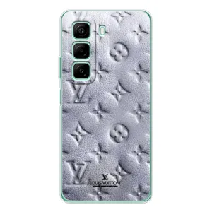 Текстурний Чохол Louis Vuitton для Хот 50 Про (Білий ЛВ)