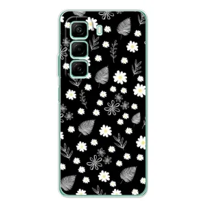 Чохли з тематикою "КВІТИ" на Infinix Hot 50 Pro (цвітіння на чорному)