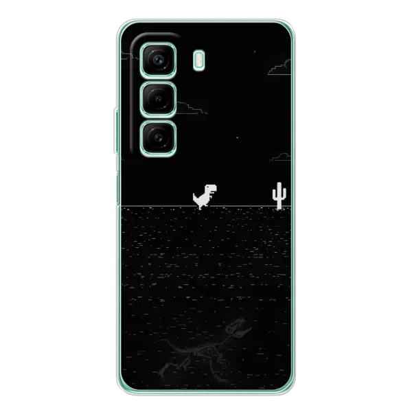 Чехол с рисунком «Динозаврик» для Infinix Hot 50 Pro Чехол с рисунком «Динозаврик» для Infinix Hot 50 Pro