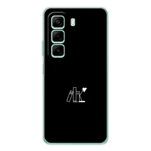 Чохол з картинками на чорному фоні для Infinix Hot 50 Pro (Книжки)