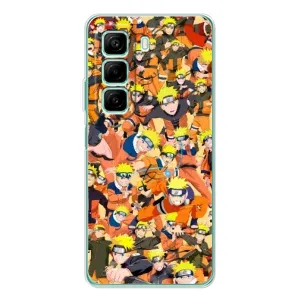 Чехлы с принтом Наруто на Infinix Hot 50 Pro (Коллаж Наруто)