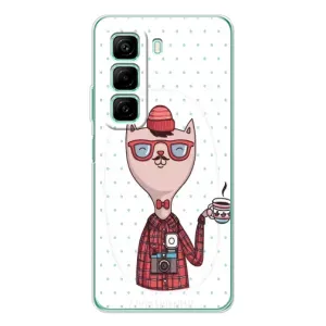 Чехол на тематику: Коты для Infinix Hot 50 Pro (Кот аристократ)