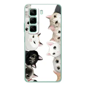 Силиконовый чехол с котиком для Infinix Hot 50 Pro (Коты)