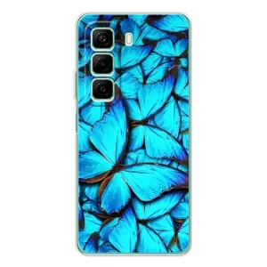 Силиконовый бампер с картинкой животных для Infinix Hot 50 Pro (Крылья бабочек)