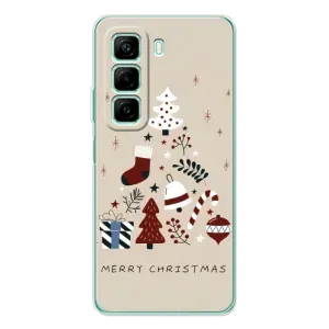 Чехол Санта Клаус для Infinix Hot 50 Pro (Merry Christmas)