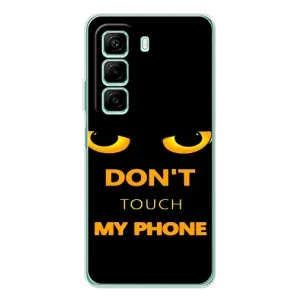 Чехол с Прикольным принтом на Infinix Hot 50 Pro (Не трогай мой телефон)