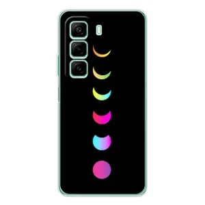 Чехол (ТПУ) с планетами на Infinix Hot 50 Pro (Полнолуние)