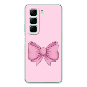 Чехол банты для Infinix Hot 50 Pro (Розовый бантик)