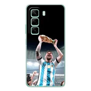 Чехлы Лео Месси Аргентина для Infinix Hot 50 Pro (Счастливый Месси)