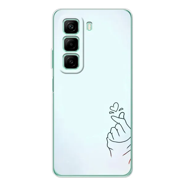Чехол с рисунком «Сердце на голубом» для Infinix Hot 50 Pro Чехол с рисунком «Сердце на голубом» для Infinix Hot 50 Pro