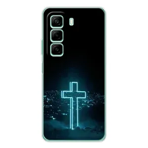 Чехлы для Хот 50 Про (Крест Иисуса) (Яркий Крест)