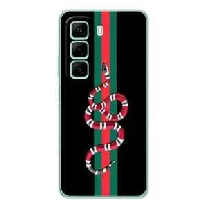 Чехлы Бренд GUCCI для Infinix Hot 50 Pro (Змей Гуччи)