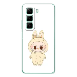 Чехол с принтом Лабубу для Infinix Hot 50 (Бежевый Лабубу)