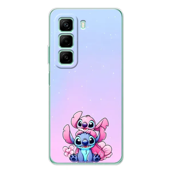 Чехол с рисунком «Энджл и Стич» для Infinix Hot 50 Чехол с рисунком «Энджл и Стич» для Infinix Hot 50